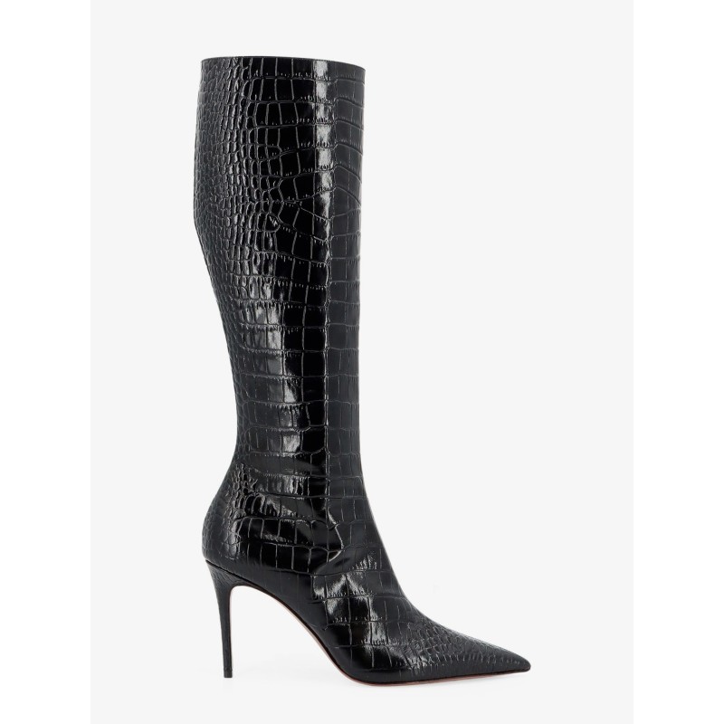 Vera 85 croco effect leather boots