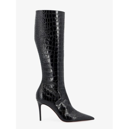Vera 85 croco effect leather boots
