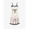 Silk dress with multicolor print