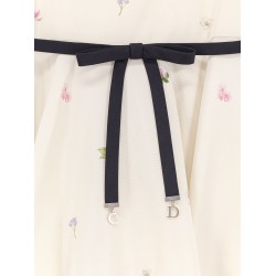 Silk dress with multicolor print