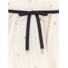 Silk dress with multicolor print