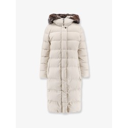Zagar-Kn water-repellent stretch fabric long down coat