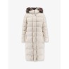 Zagar-Kn water-repellent stretch fabric long down coat