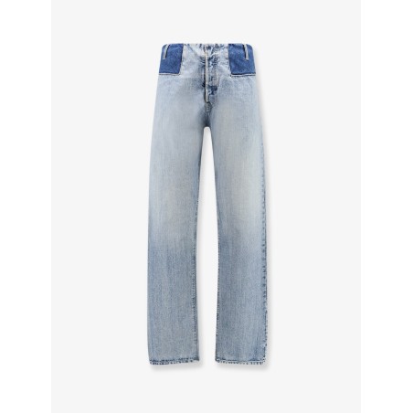 Jeans with patchwork effect