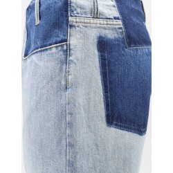 Jeans with patchwork effect