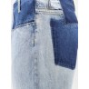 Jeans with patchwork effect