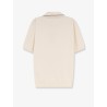 Cotton and silk polo shirt with FF embroidery