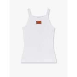 Ribbed cotton tank top