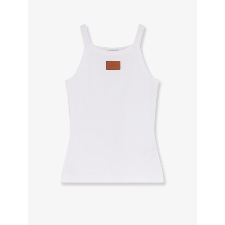 Ribbed cotton tank top