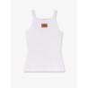 Ribbed cotton tank top