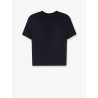 Cropped stretch cotton t-shirt