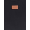 Cropped stretch cotton t-shirt