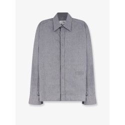 Cotton shirt with zip