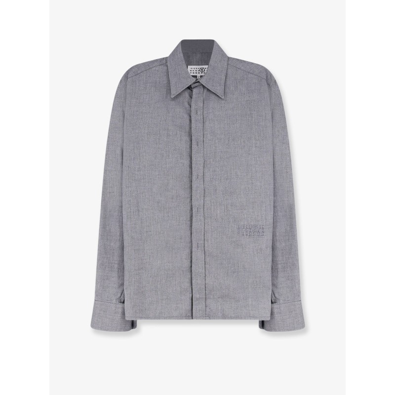 Cotton shirt with zip