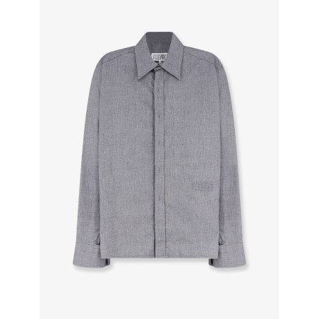 Cotton shirt with zip