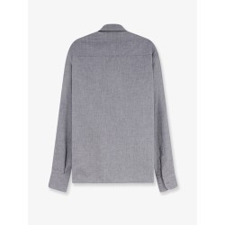 Cotton shirt with zip