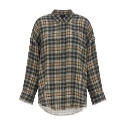 Raw cut hem shirt