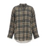 Raw cut hem shirt