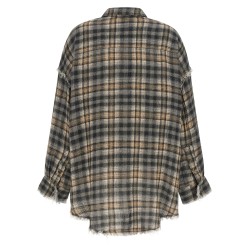 Raw cut hem shirt