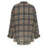 Raw cut hem shirt