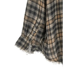 Raw cut hem shirt