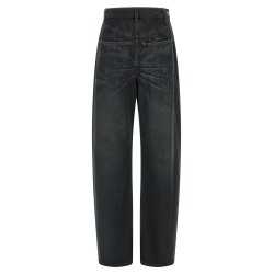 Asymmetrical structure jeans