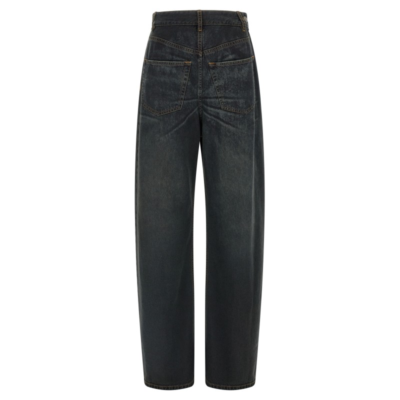 Asymmetrical structure jeans
