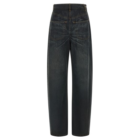 Asymmetrical structure jeans