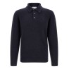 Cashmere and silk polo shirt