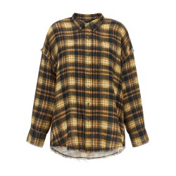 Raw cut hem shirt