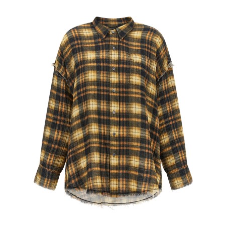 Raw cut hem shirt