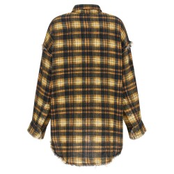 Raw cut hem shirt