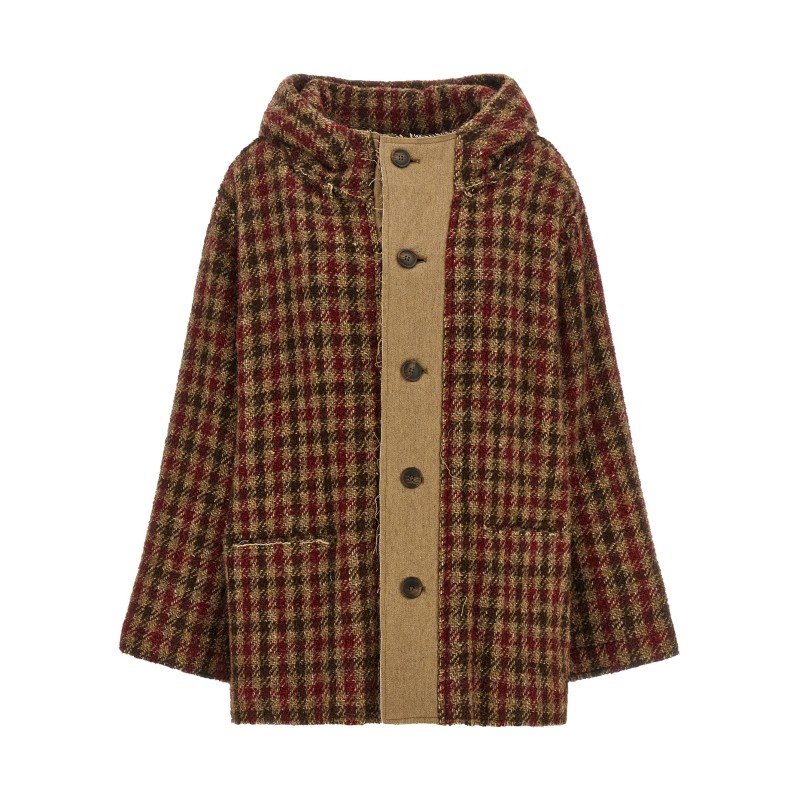 Houndstooth check jacket