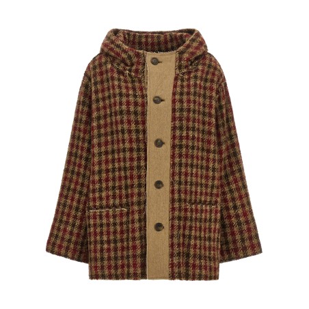Houndstooth check jacket