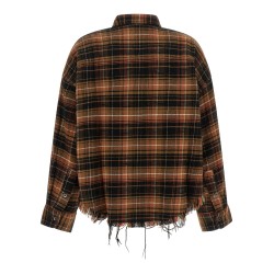 Raw cut cropped shirt