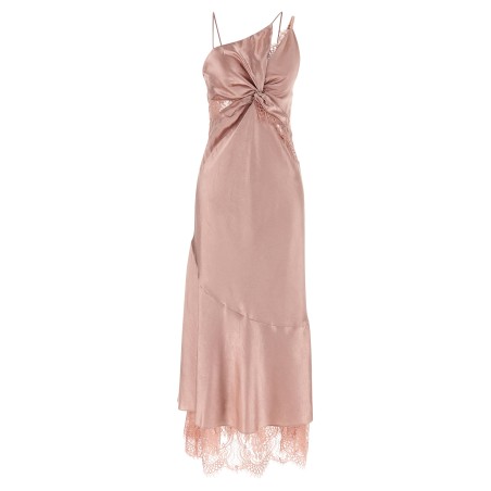 Satin and lace dress