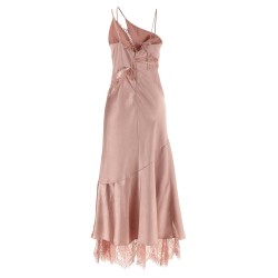 Satin and lace dress