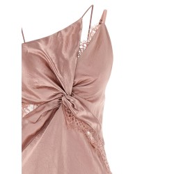 Satin and lace dress