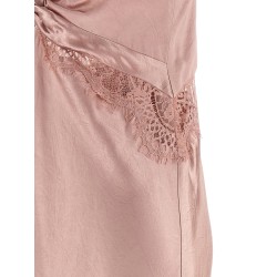 Satin and lace dress