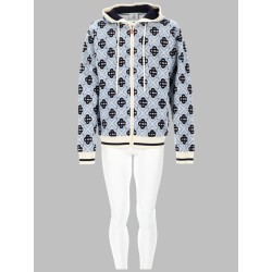 FELPA MONOGRAM CON CAPPUCCIO E ZIP