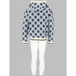 FELPA MONOGRAM CON CAPPUCCIO E ZIP