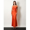 Satin long dress