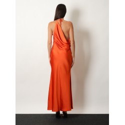 Satin long dress