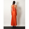 Satin long dress