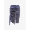 Lucilia cotton and silk blend pareo scarf