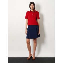 Polo Shirt with Lettering Logo patch