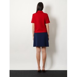 Polo Shirt with Lettering Logo patch