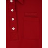 Polo Shirt with Lettering Logo patch