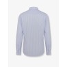 Cotton shirt with striped motif