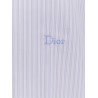 Cotton shirt with striped motif